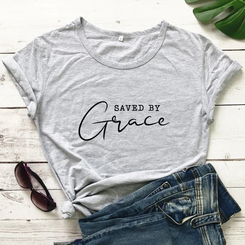 Saved By Grace Women’s T-Shirt
