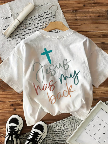 Jesus Cross Graphic T-Shirt for Women