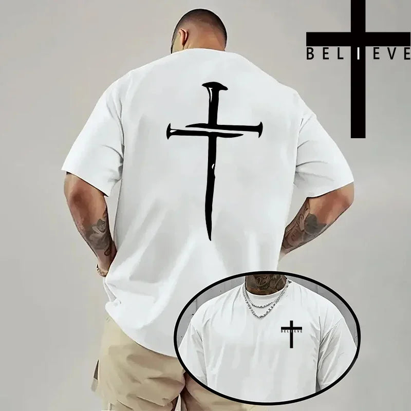 Jesus Cross Cotton T-Shirt