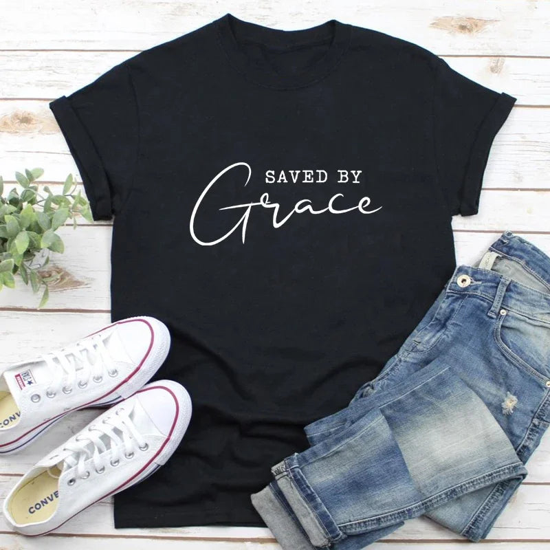 Saved By Grace Women’s T-Shirt