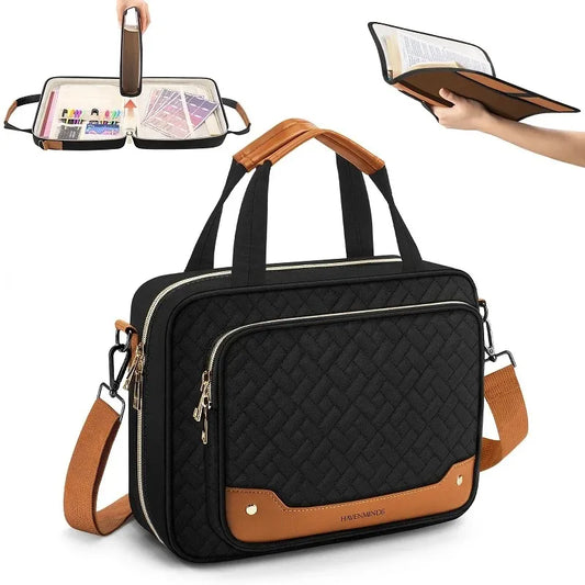 Leather Bible Cover Bag for Women