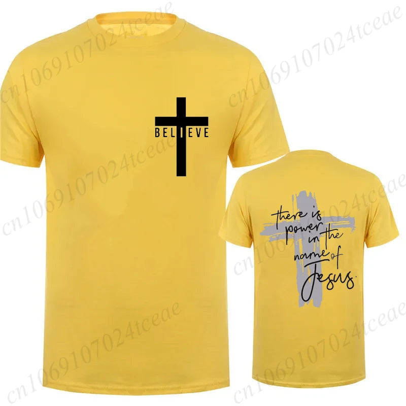 Power In Jesus T-Shirt – Unisex Christian Cross Graphic Tee