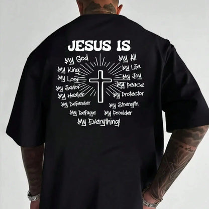 Faith Cross T-Shirt – Unisex Jesus Graphic Cotton Christian Tee