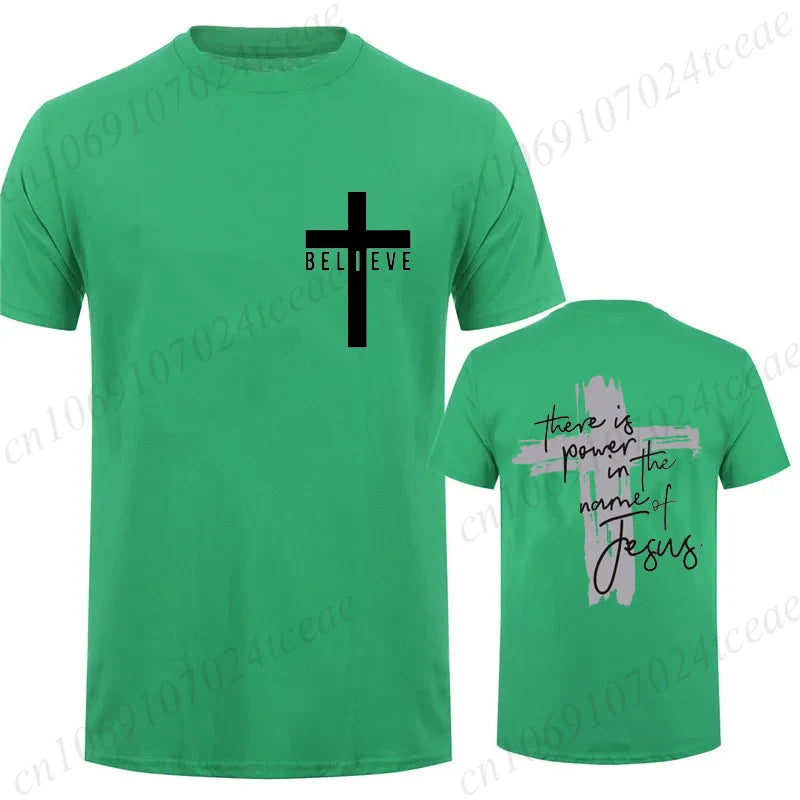 Power In Jesus T-Shirt – Unisex Christian Cross Graphic Tee