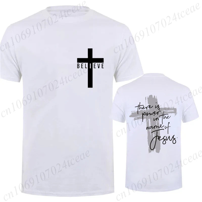 Power In Jesus T-Shirt – Unisex Christian Cross Graphic Tee
