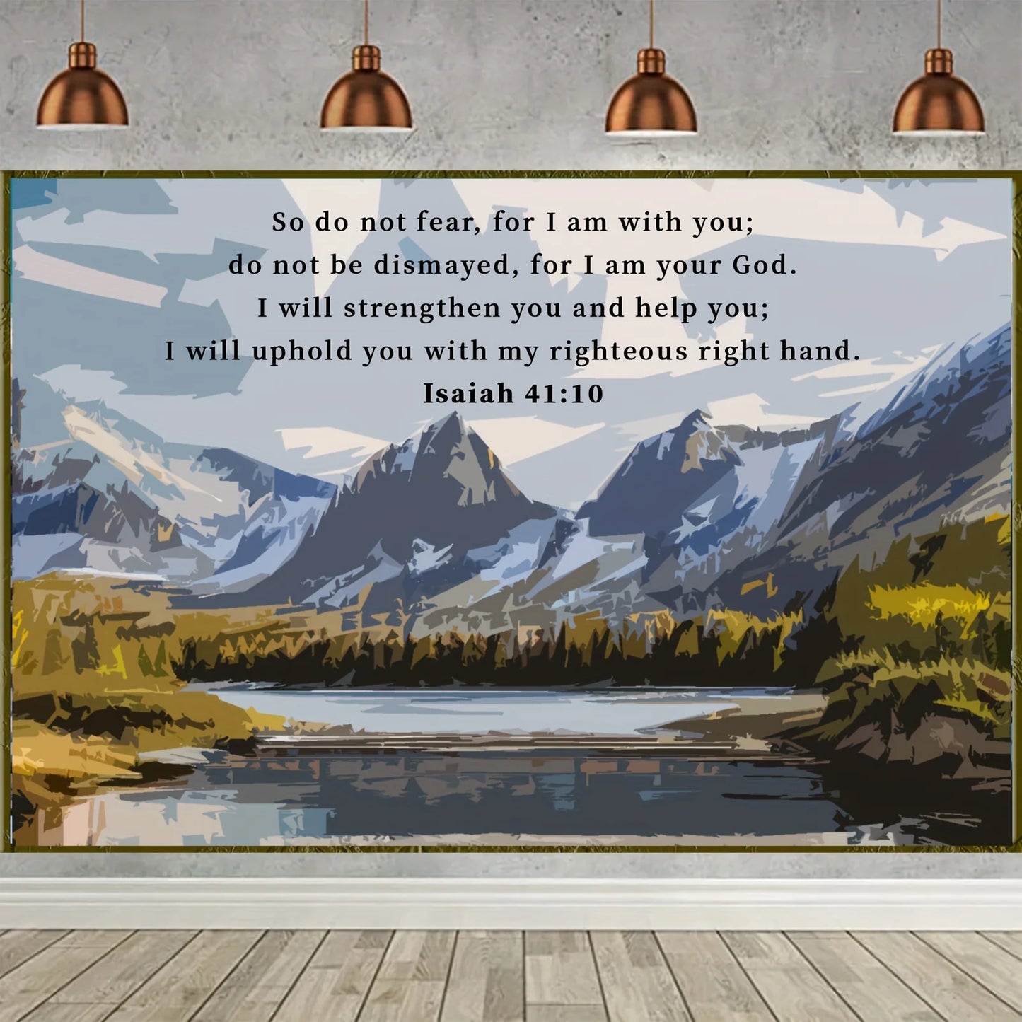 Christian Bible Landscape Tapestry