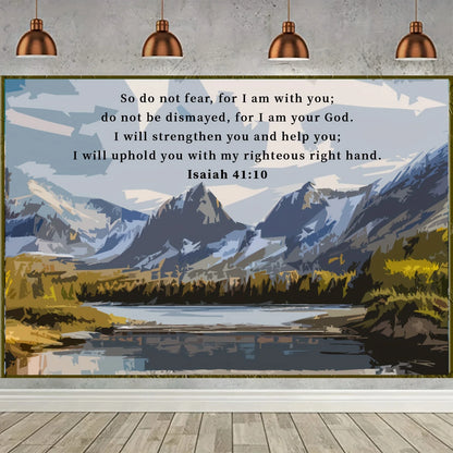 Christian Bible Landscape Tapestry