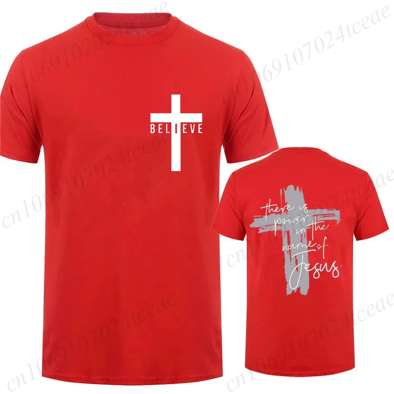 Power In Jesus T-Shirt – Unisex Christian Cross Graphic Tee