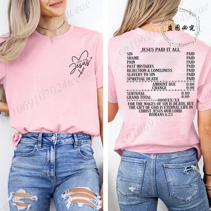Jesus Paid It All Women’s T-Shirt