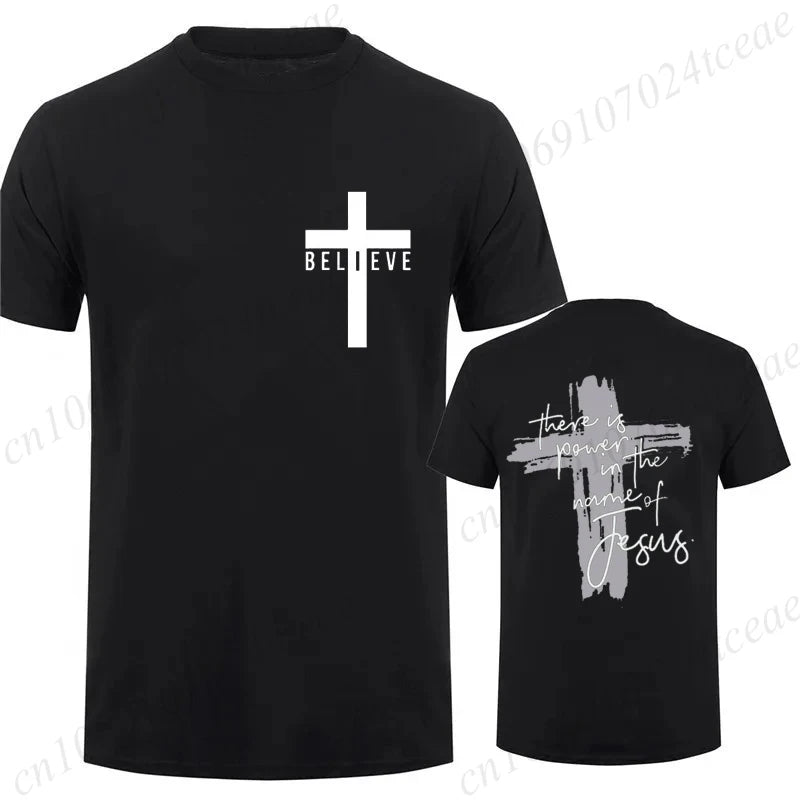 Power In Jesus T-Shirt – Unisex Christian Cross Graphic Tee
