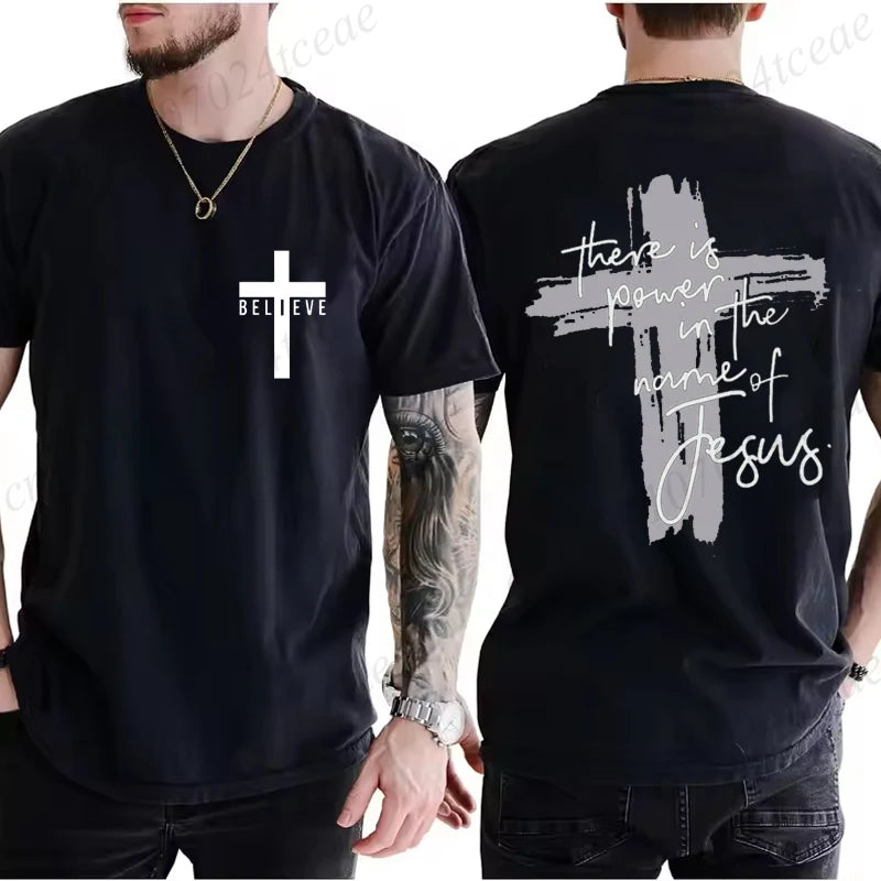 Power In Jesus T-Shirt – Unisex Christian Cross Graphic Tee