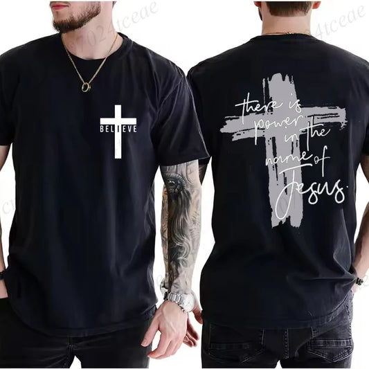 Power In Jesus T-Shirt – Unisex Christian Cross Graphic Tee