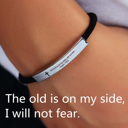 “Christian Cross Scripture Bracelet
