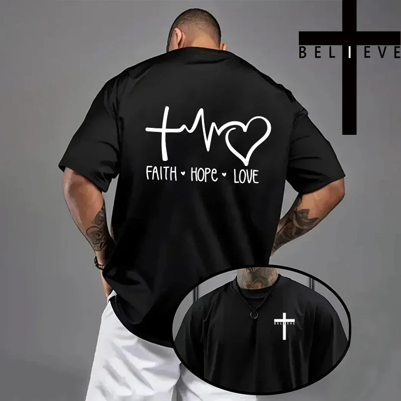 Jesus Cross Cotton T-Shirt