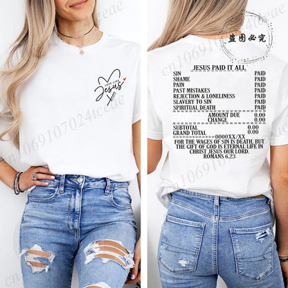 Jesus Paid It All Women’s T-Shirt