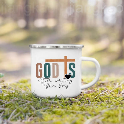 Christian Psalm Enamel Coffee Mug