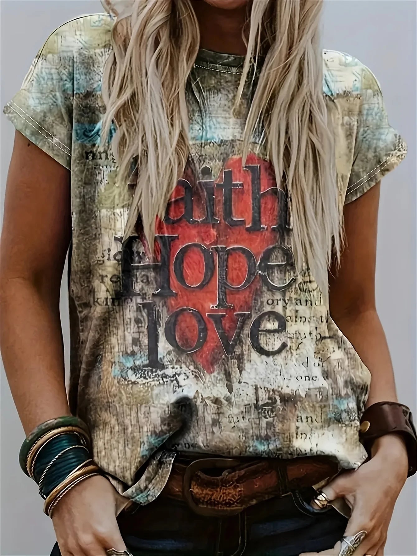 Faith Hope Love Vintage T-Shirt