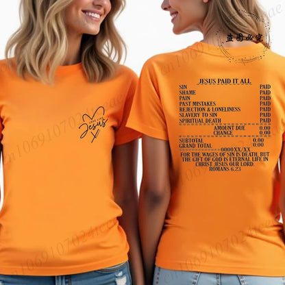 Jesus Paid It All Women’s T-Shirt