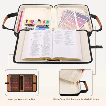 Leather Bible Cover Bag for Women