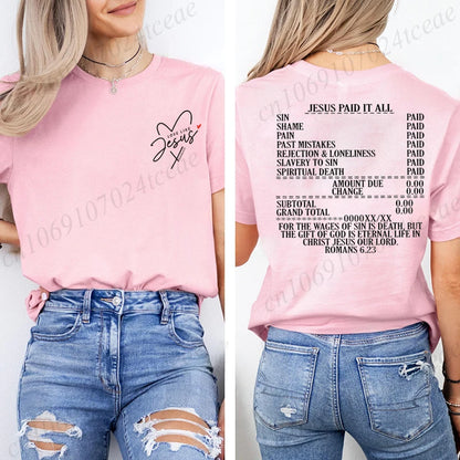 Jesus Paid It All Women’s T-Shirt