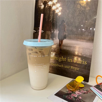 Kawaii Straw Water Bottle