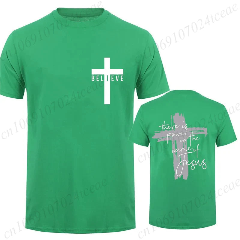 Power In Jesus T-Shirt – Unisex Christian Cross Graphic Tee