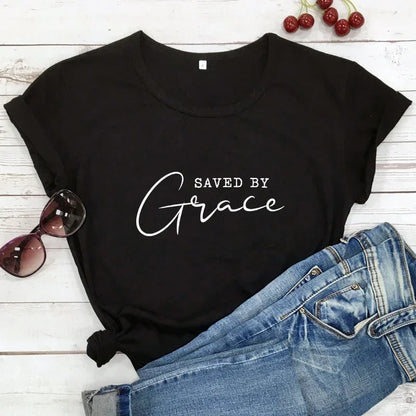 Saved By Grace Women’s T-Shirt