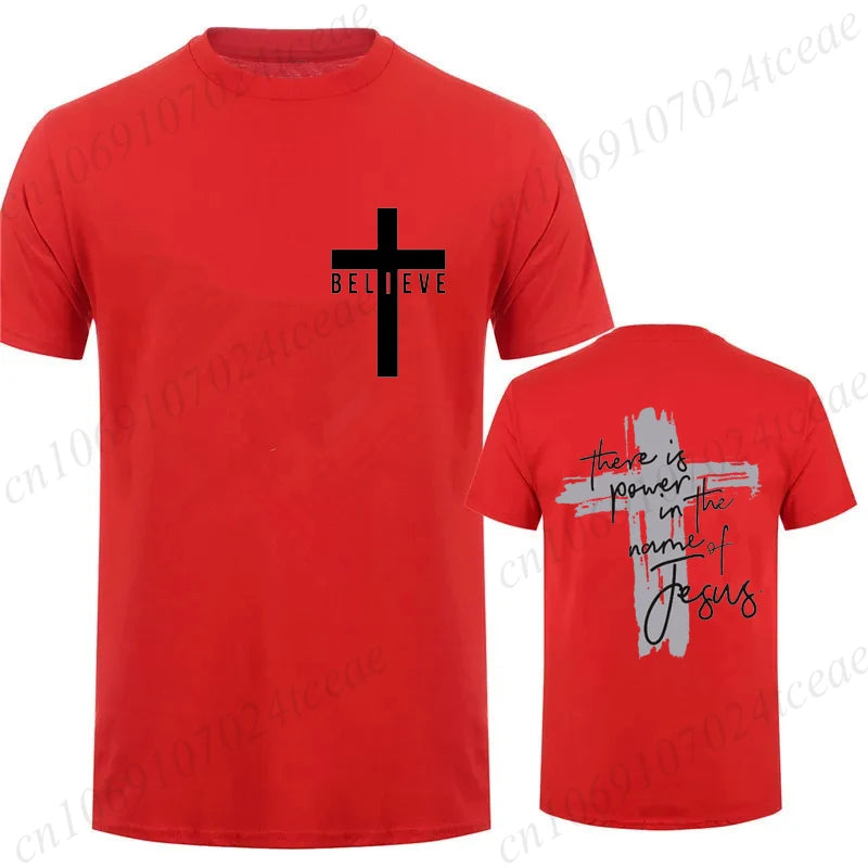 Power In Jesus T-Shirt – Unisex Christian Cross Graphic Tee