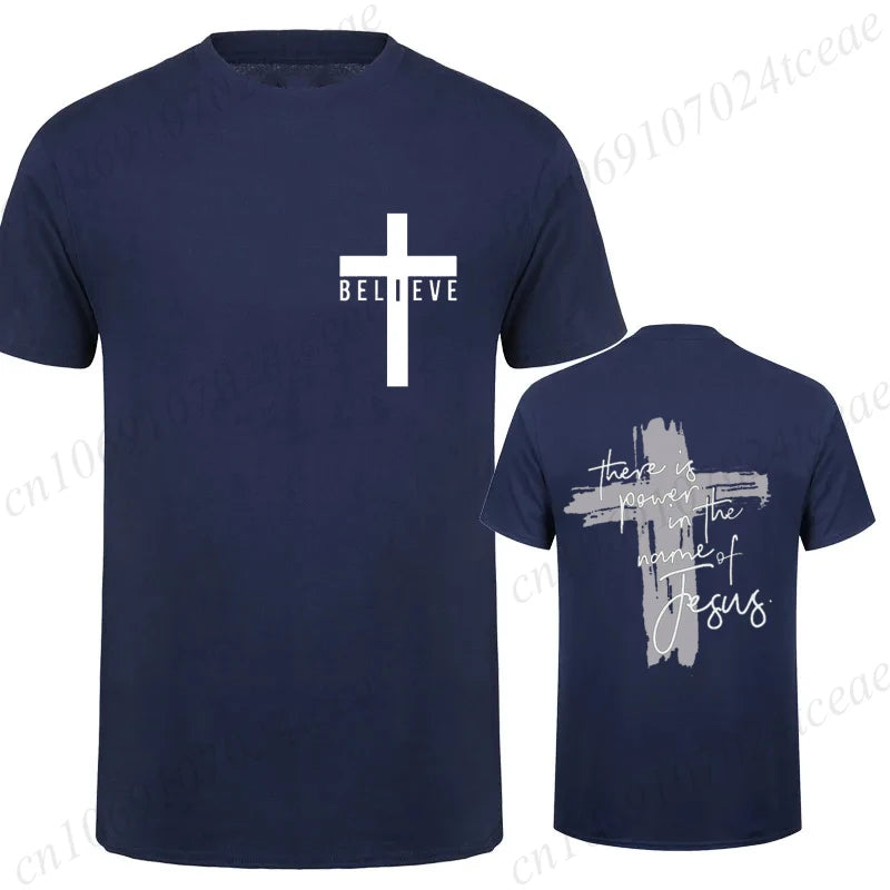 Power In Jesus T-Shirt – Unisex Christian Cross Graphic Tee