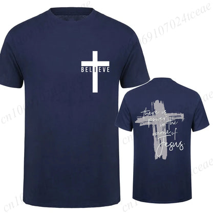 Power In Jesus T-Shirt – Unisex Christian Cross Graphic Tee
