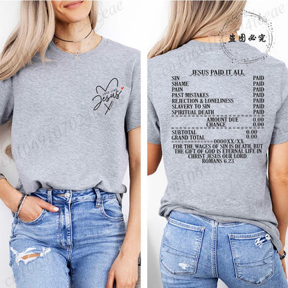 Jesus Paid It All Women’s T-Shirt