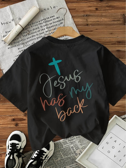 Jesus Cross Graphic T-Shirt for Women