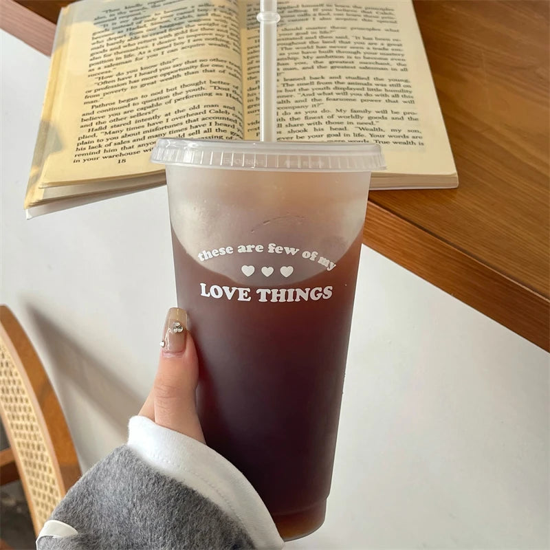 Kawaii Straw Water Bottle