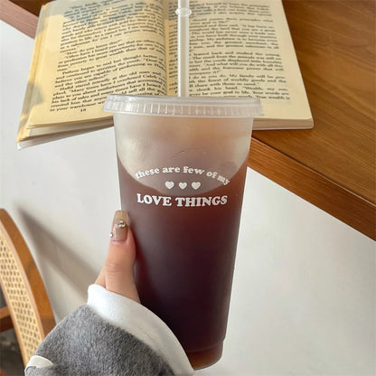 Kawaii Straw Water Bottle