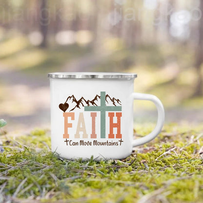 Christian Psalm Enamel Coffee Mug