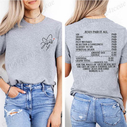 Jesus Paid It All Women’s T-Shirt