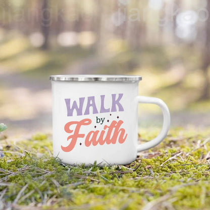 Christian Psalm Enamel Coffee Mug