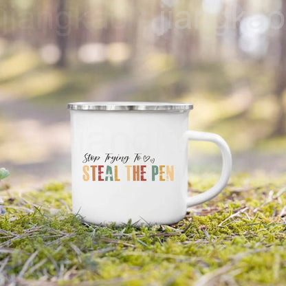 Christian Psalm Enamel Coffee Mug