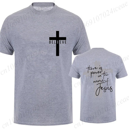 Power In Jesus T-Shirt – Unisex Christian Cross Graphic Tee