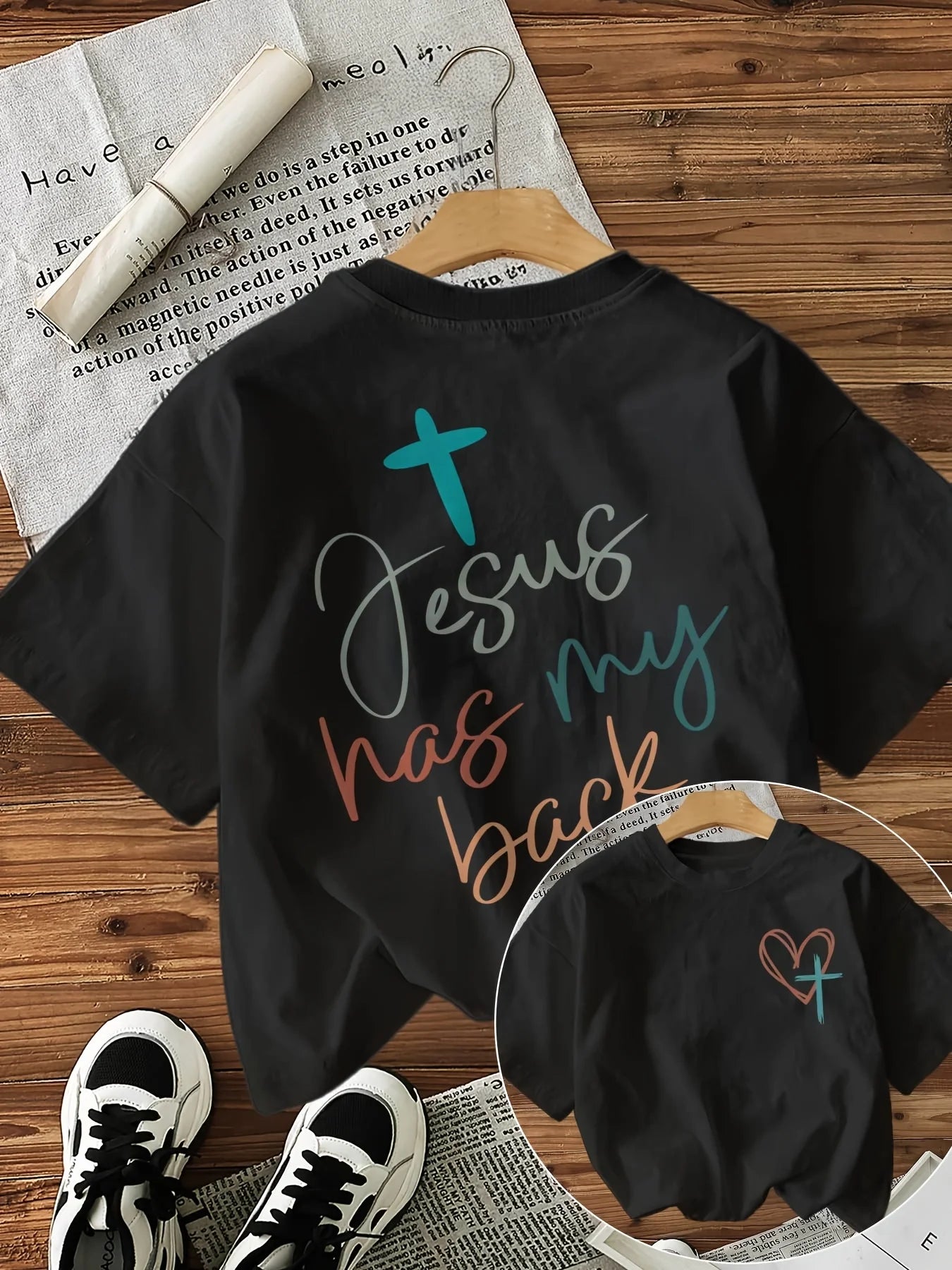 Jesus Cross Graphic T-Shirt for Women