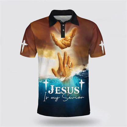 Men’s Jesus Graphic Polo Shirt